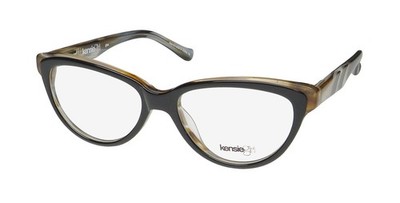 NEW KENSIE GLEE EYEGLASSES BK FULL-RIM CAT EYE BLACK 47-14-125 CHILDRENS-GIRLS