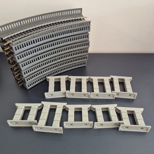 12 x Jouef HO Vintage Tablier Pont Avec Parapets Et Rails Modelisme 12 x Jouef HO Vintage Tablier Pont Avec Parapets Et Rails Modelisme