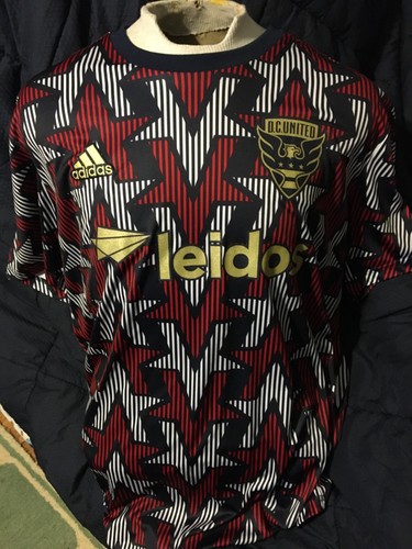 Fourth of July Rare Adidas DC United 2019 Red White Blue Soccer Jersey Size 2XL - Picture 2 of 4