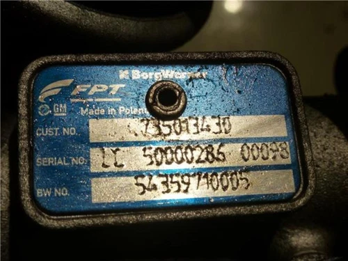 735013430 Turbocompresor para OPEL CORSA D * 2009 104319 - Imagen 3 de 4