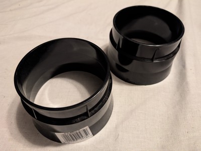 2 x Osma 4S300B 110 mm Verwitterungshalsband IN SCHWARZ NEU 