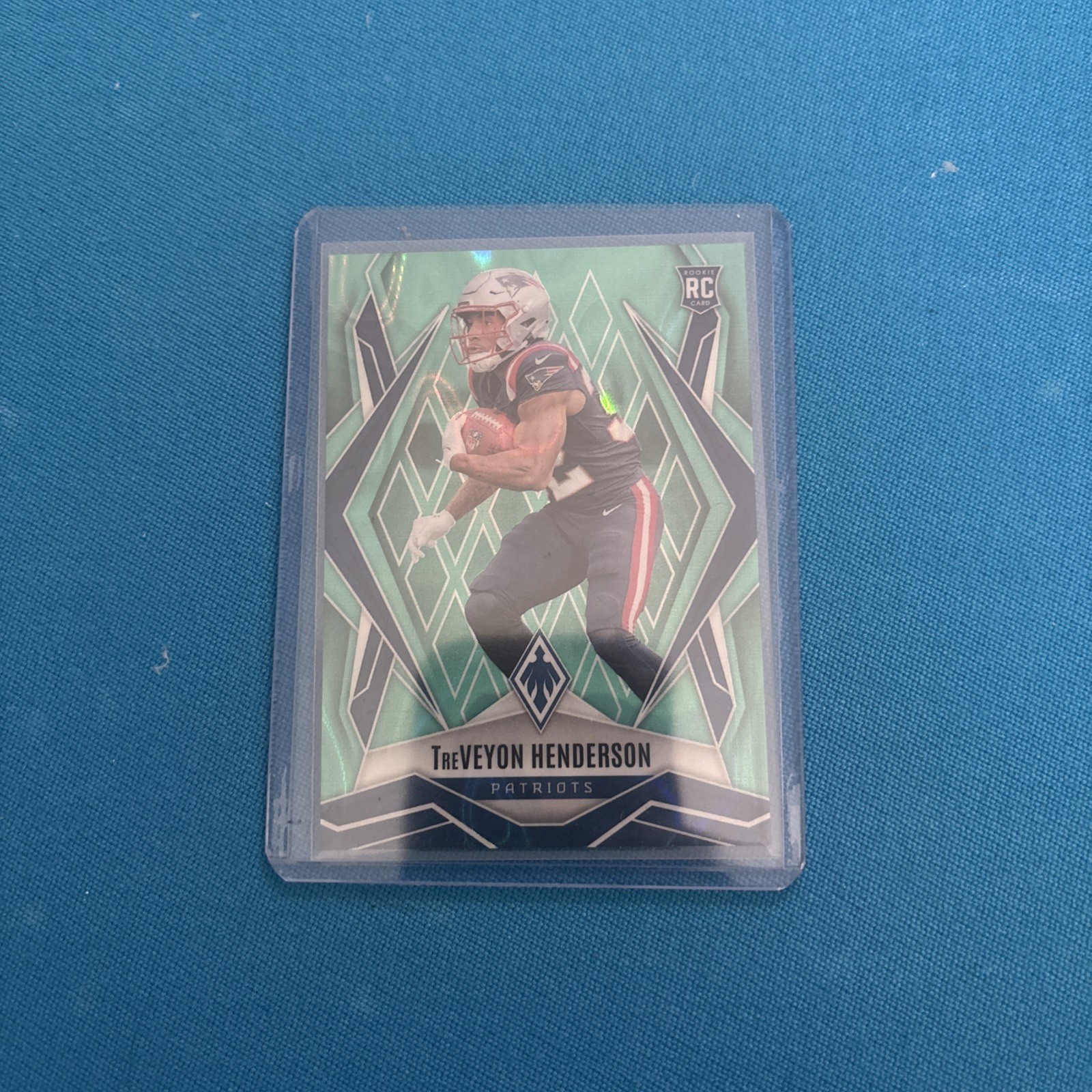 2025 Panini Phoenix - Rookies TreVeyon Henderson #187 Teal Lava /175 (RC)