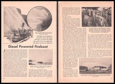 Fred A. Busse Chicago “Diesel Powered Fireboat” 1932 pictorial