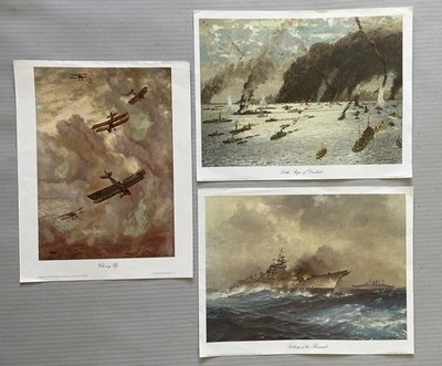 x3 IWM Poster: Closing Up Sinking of the Bismarck Little Ships of Dunkirk