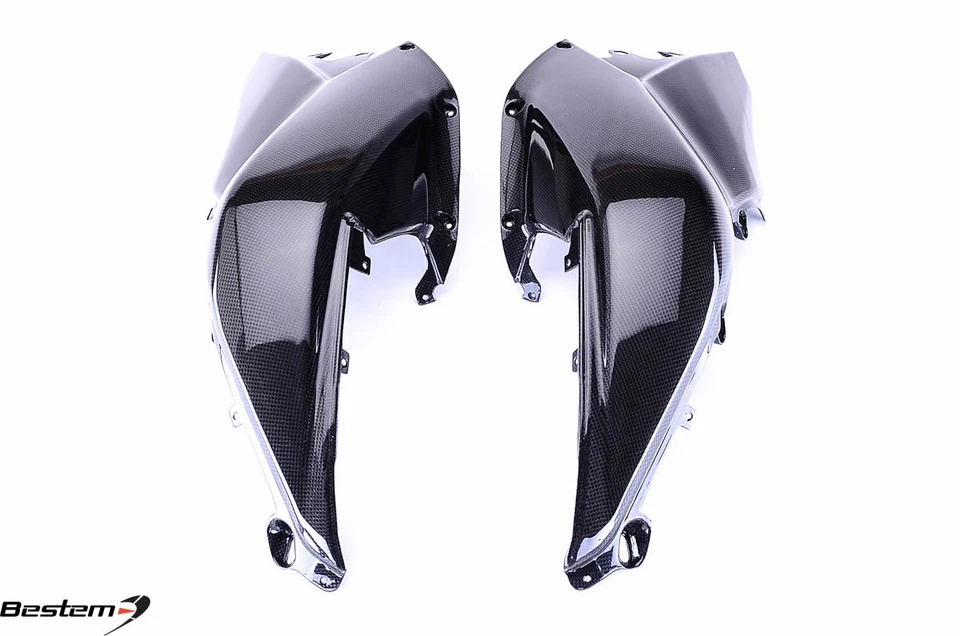 2010-2014 Ducati Multistrada 1200 Carbon Fiber Tank Side Panels Covers Fairing  - Image 3 of 4