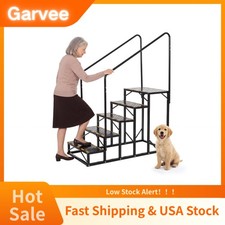 Hot Tub and MobileHome Access Camper Steps, RV Steps with Handrail, 25 Step RV