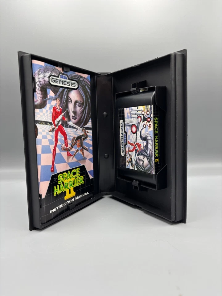 Space Harrier II (Sega Genesis, 1988) CIB w/Case & Manual Tested & Working - Image 2 of 3