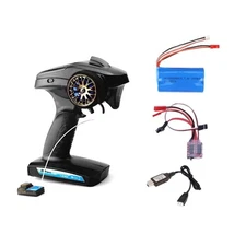 2.4G 3CH RC Transmitter+Receiver+30A ESC+Battery+Charging Cable for WPL RC Car x