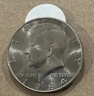 1984 P Clad Kennedy Half Dollar -Nice Rim- FREE SHIPPING~