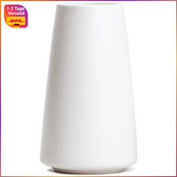 Keramikvase Groß Minimalistisch Boho Weiß Blumenvase Deko Wohnzimmer