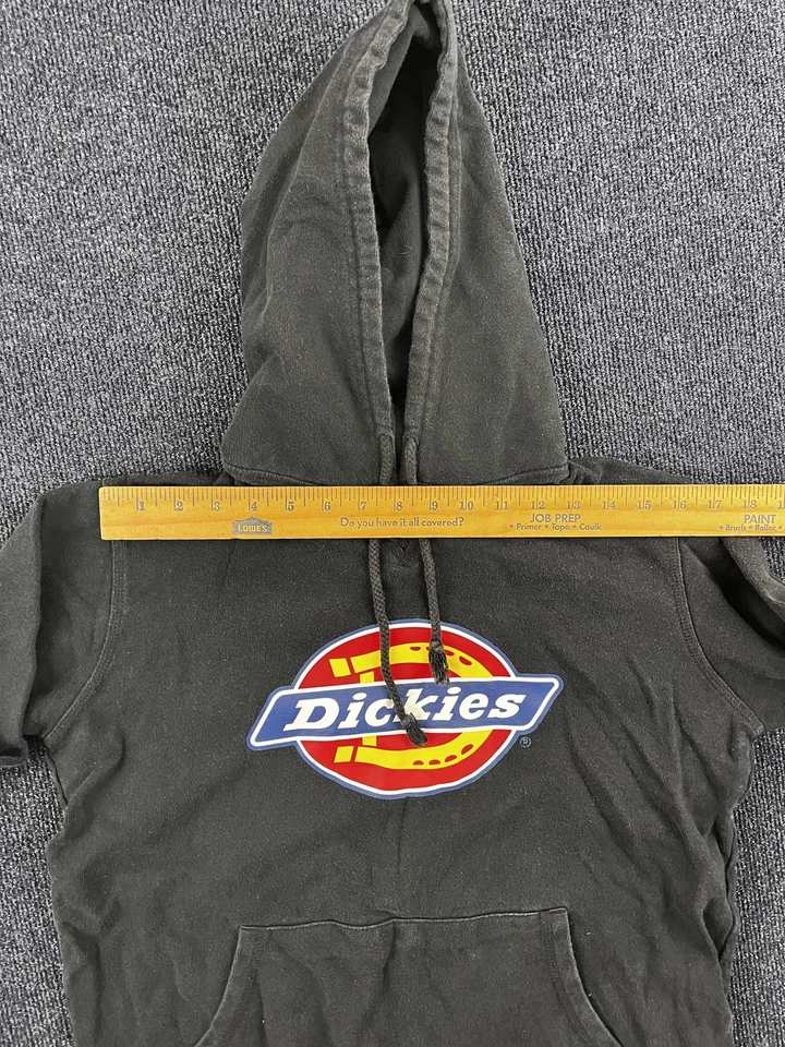 Sudadera con Capucha Dickies Para Hombres Pequeña Negra Pullover Sudadera Grande Logo Ropa de Trabajo Patinador Foto 4 de 4