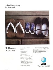 1989 AT&T Reach Out & Touch Someone A Bedtime Story In Aomori Japan PRINT AD