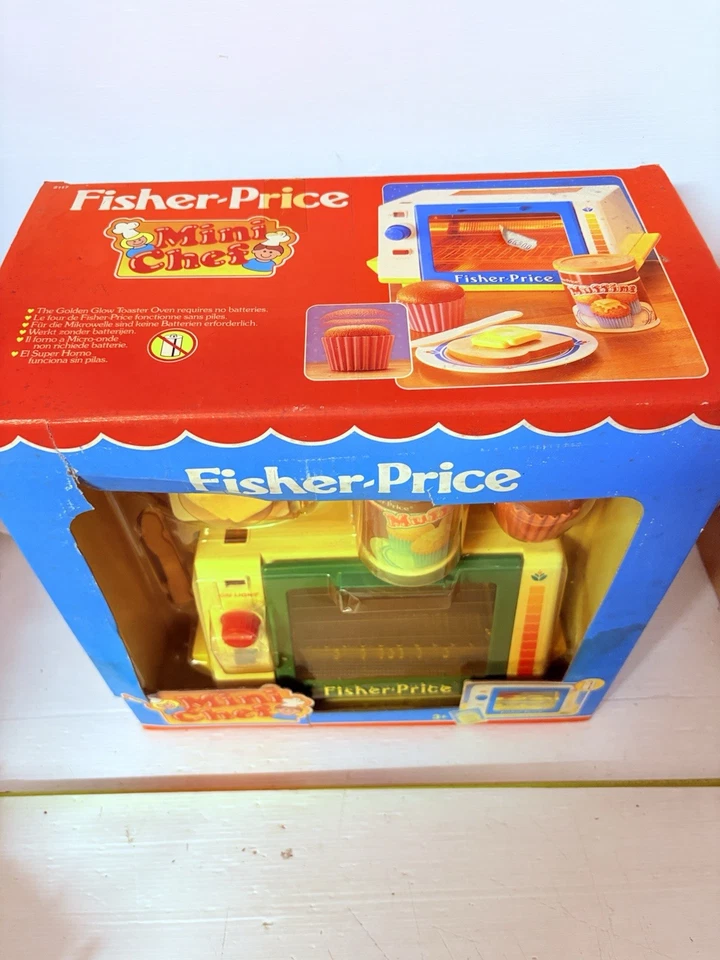 Horno tostador Fisher Price Mini Chef Golden Glow vintage nuevo Foto 2 de 4