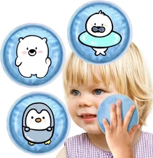 Large Kids Ice Packs for Boo Boos, 4 Toddler Gel Wrap for... 