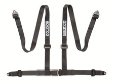 Sparco 2in 4 Point Safety Seat Belt Harness Black
