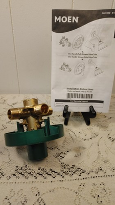 #ad Moen Posi Temp Pressure Balancing Shower Rough In Valve with 1222 Cart Shower $39.99