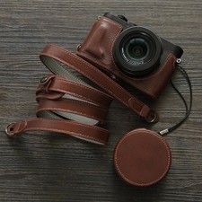 Leather Camera Bag Dock Case Base Cover Shell Black For Leica Dlux8 D-LUX8 New