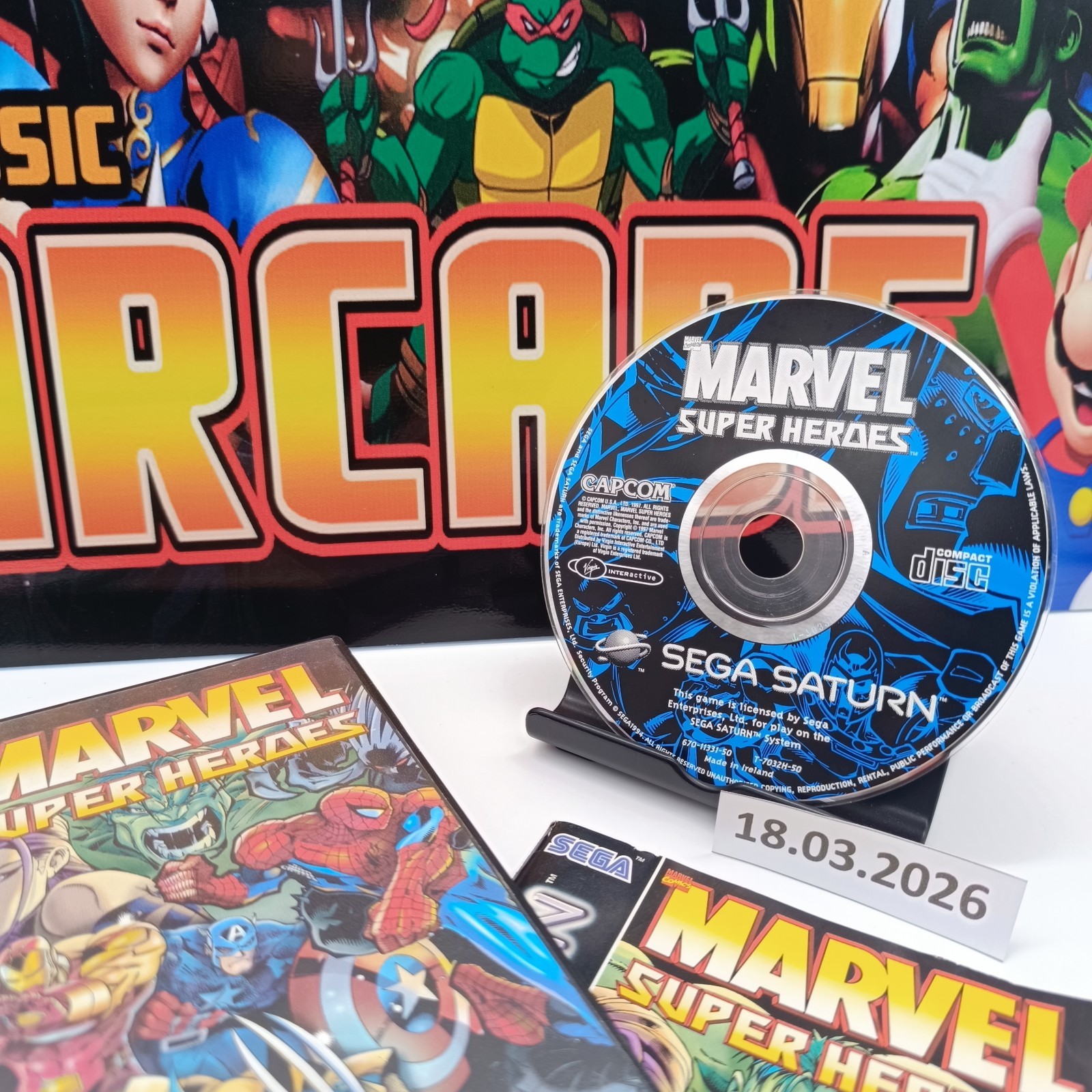 SEGA SATURN - MARVEL SUPER HEROES (occasion - complet)