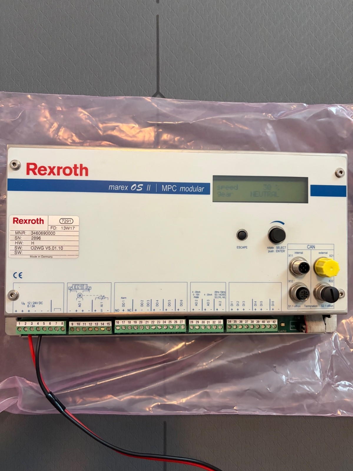 Bosch - Rexroth 3460690000 Marex OS II MPC Modular Control Unit