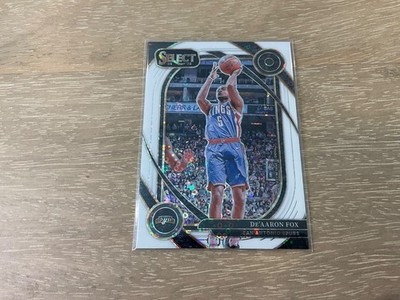 2024-25 Panini Select De'Aaron Fox Courtside White Disco Prizm /75 SP Spurs