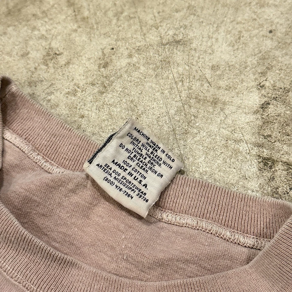 Camiseta De Colección Sea Dog Roja Púrpura Para Hombre Talla Única * Hecha en EE. UU. Foto 4 de 4