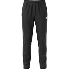 Adidas Mens French Terry Pants Black 3-Stripe Straight Leg ADVR1028 Size L NWT