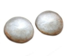 Pair High Dome Creepy Corpse Zombie Eye Half Sphere Glass Eyes Taxidermy Jewelry