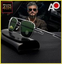 Ao Aviation Sunglasses Men Original Case Cleaning Cloth American Optical Glass