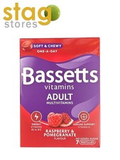 Image of Bassetts Adult Multivitamins Raspberry & Pomegranate Pastilles - Expiry:30/06/26
