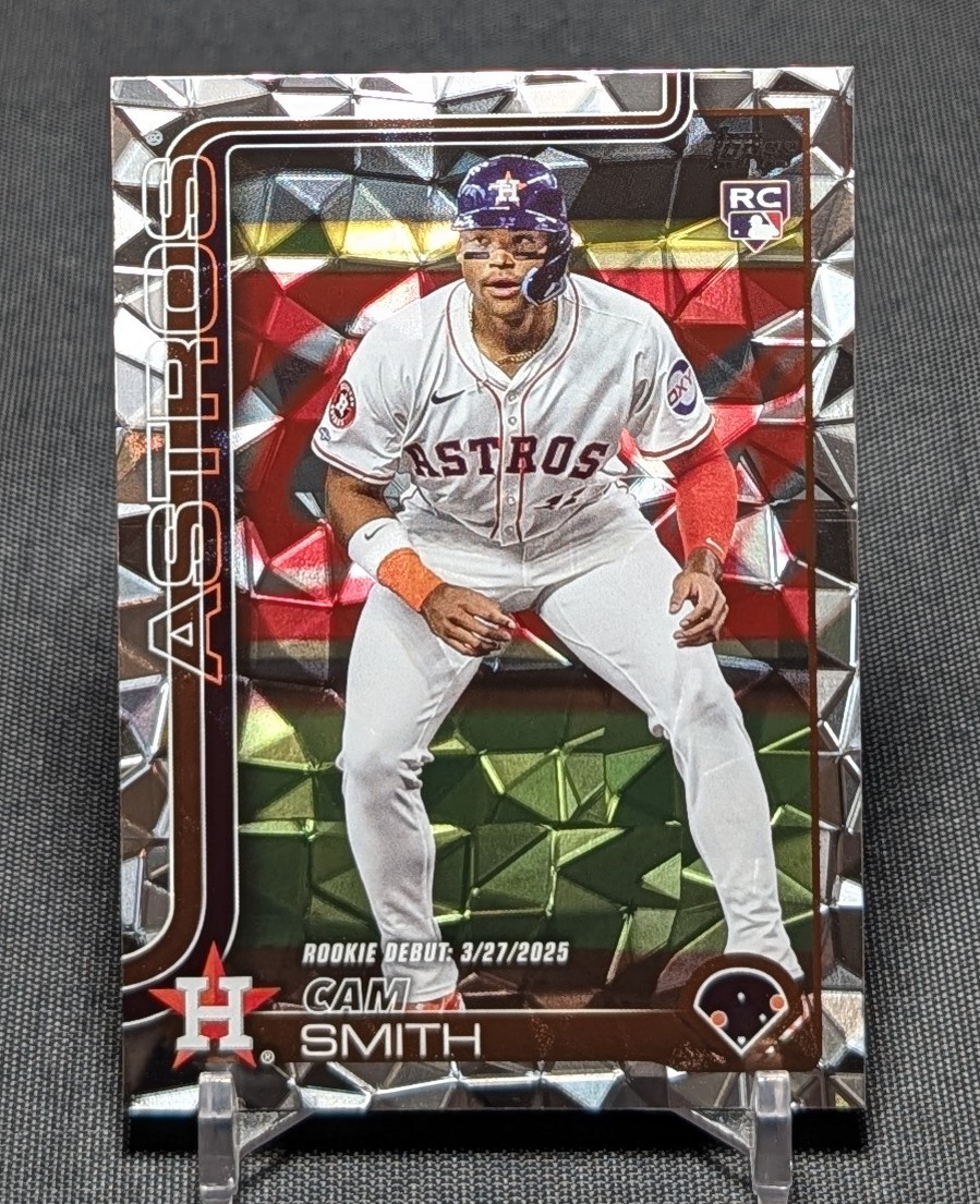 Cam Smith Debut Diamante Foil Rookie 2025 Topps Update Series Card #US45 Astros