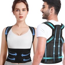 Back Brace Posture Corrector for Women and Men with Spine Vertical Alignment ...
