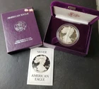 1986 S Proof $1 American Silver Eagle Dollar