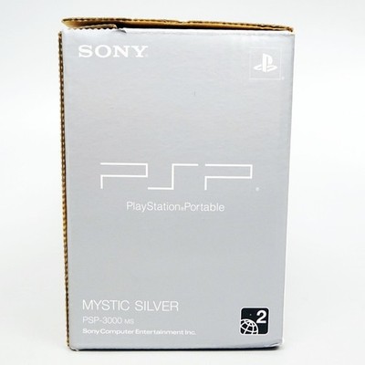 Sony PSP-3000 Portable Mystic Silver Handheld System for sale