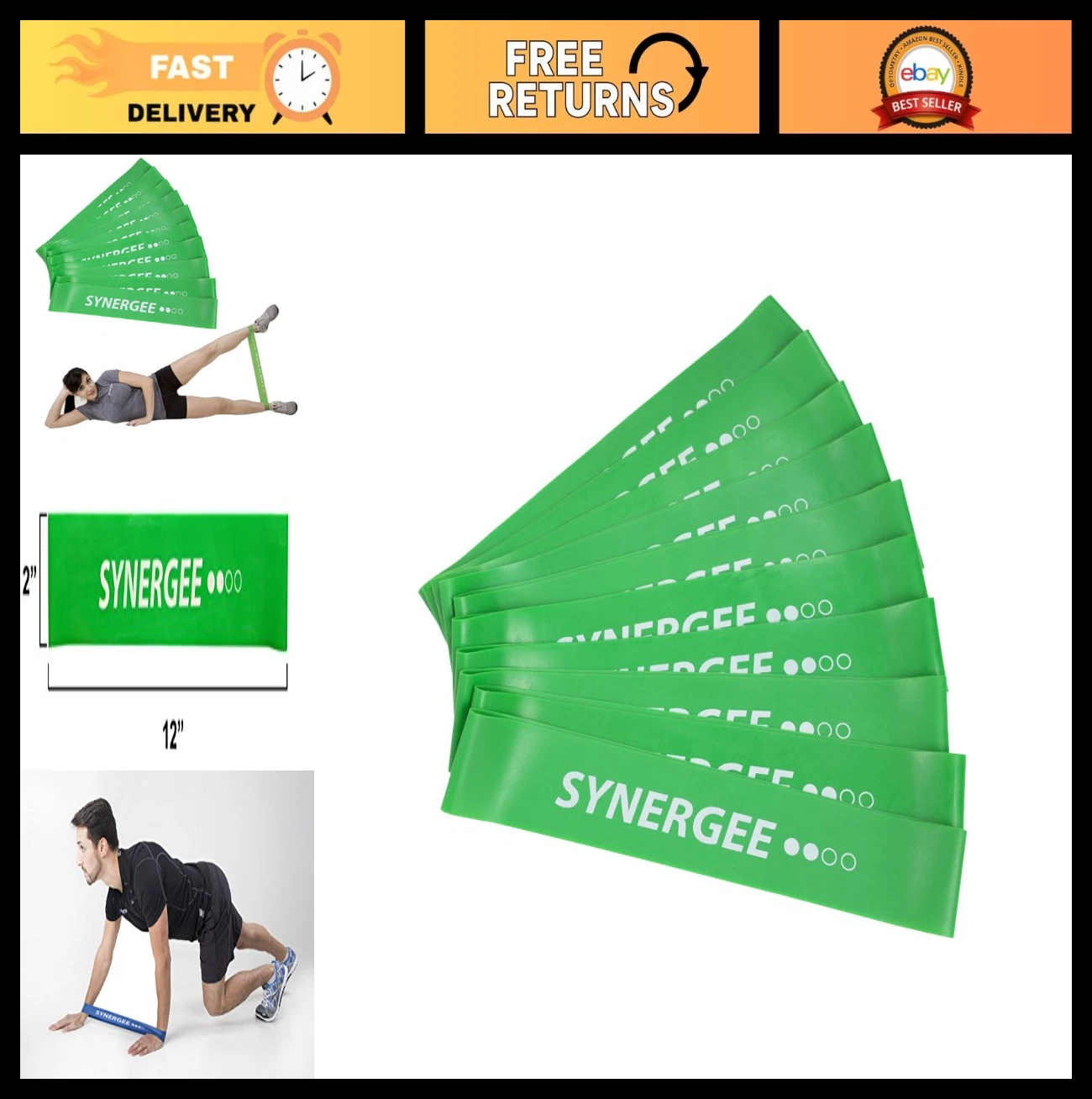 Mini Loop Resistance Bands for Home Gym Workouts - Fitness Exercise Equipment