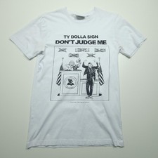 Ty Dolla Sign Mens Shirt XS White Don't Judge Me Tour 2018 Graphic Tee Music