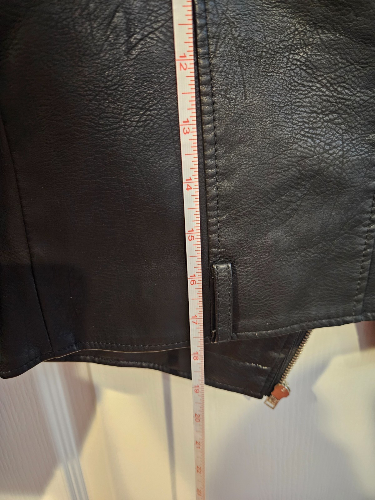 AFTF Basic Stylish Edgy Black Leather Jacket Size… - image 10