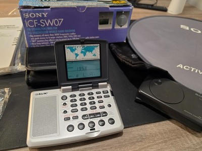 SONY ICF-SW07 Shortwave Radio Receiver SSB SW/MW/LW/AM/FM Box,  Active Antenna.