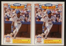 1989 TOPPS GLOSSY ALL-STARS #19 NEW YORK METS DARRYL STRAWBERRY [2] NM/MT 06851