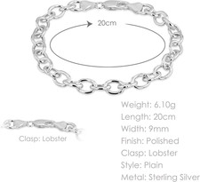 Collana Con Anello Karma Martellato In Argento 925 - Catena Belcher 16 Pollici - Jewellerybox