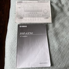 YAMAHA DSP AX761 SOUND AV AMPLIFIER MANUAL INSTRUCTIONS GUIDE