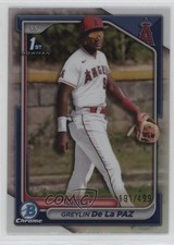 2024 Bowman Chrome Prospects Refractor 191/499 Greylin De La Paz #BCP-181 7qt