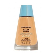 Covergirl Clean Matte Liquid Foundation 530 Classic Beige 1oz / 30ml