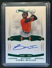 2022 Panini Flawless Cedric Mullins Signatures Emerald Auto #5/5 Orioles