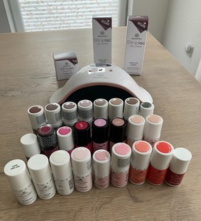 Alessandro Striplac Peel or Soak Set LED Lampe und diverse Lacke Konvolut