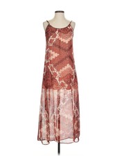 Show Me Your Mumu Women Brown Casual Dress XS