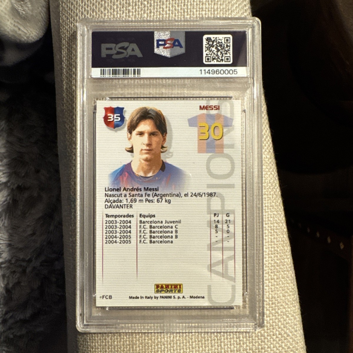 2004 Panini Sports Mega Cracks Barca-Campio #35 Lionel Messi RC