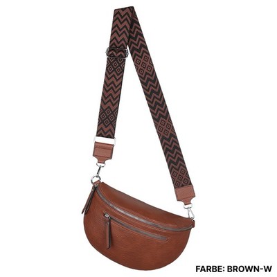 Bauchtasche Umhängetasche Crossbody-Bag Hüfttasche Kunstleder Italy-Design