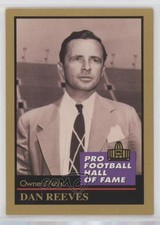 1991 Enor Pro Football Hall of Fame Dan Reeves #119 0kz8