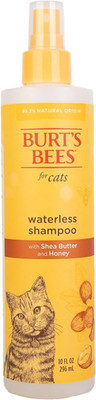 Waterless Cat Shampoo Spray, No-Rinse Cat Dry Shampoo with Shea Butter & Honey f