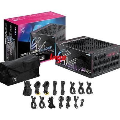 MSI MPG Ai1600TS PCIE5 ATX 3.1 Power Supply